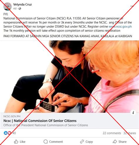 Philippine database for elderly falsely portrayed as .